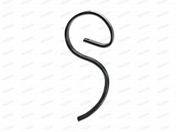 Стойка S-образная 45х12 без наконечника 300801